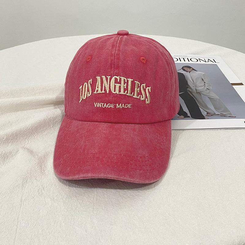 Ретро серая бейсболка женская летняя выстиранная большой окружности головы модная осенне-зимняя, подчеркивающая лицо, маленькая кепка с козырьком