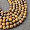 Круглые бусины из натурального золотого тигрового глаза, свободные бусины из целебных драгоценных камней, изготовление ювелирных изделий своими руками для браслета и ожерелья, размер 6 мм, 8 мм, 10 мм.