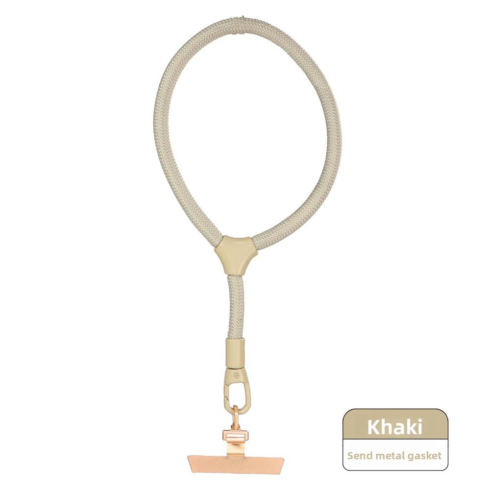 Mobile Phone Lanyard Short Wrist Self-locking Adjustable Strong and Durable Outdoor Travel Anti-loss Strap with Metal Gasket