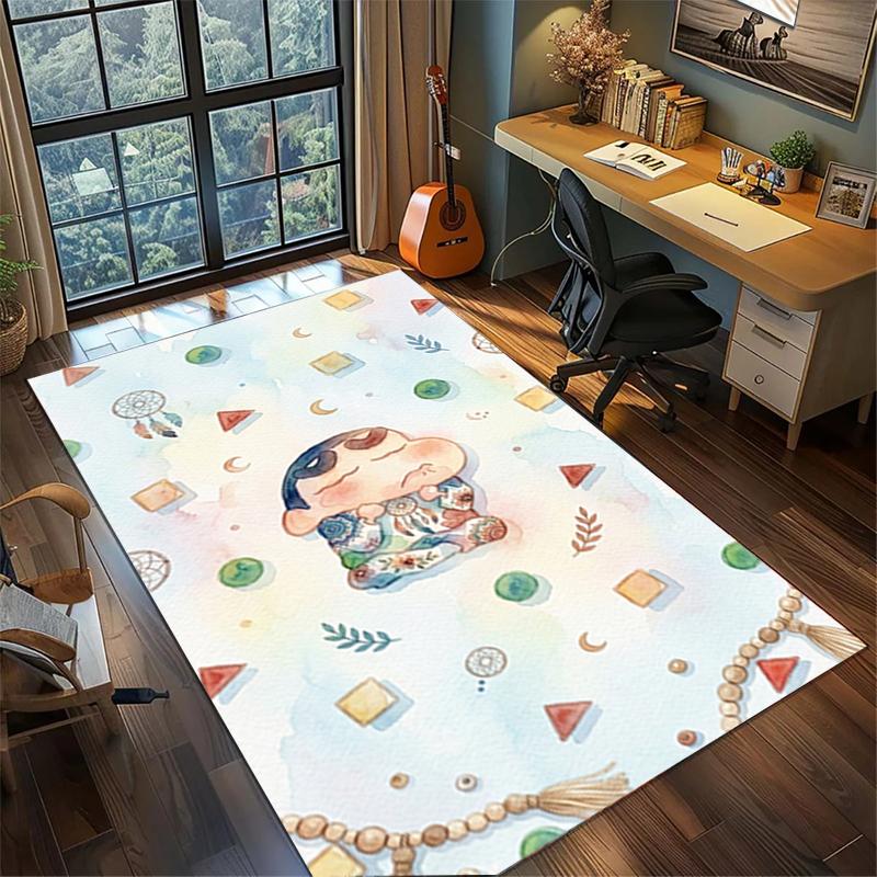 Crayon Shin-chan Home Decor Large Area Rug Non Slip Washable Floor Mat Bedroom Gamer