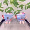 Cute Fast Food Plush Keychain Creative Bag Charm For Lovers With Soft Material