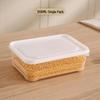 Microwaveable Food Storage Box: Fresh-Keeping Vegetable, Frozen Meat, Fruit Compartment & Freezer Layer Container