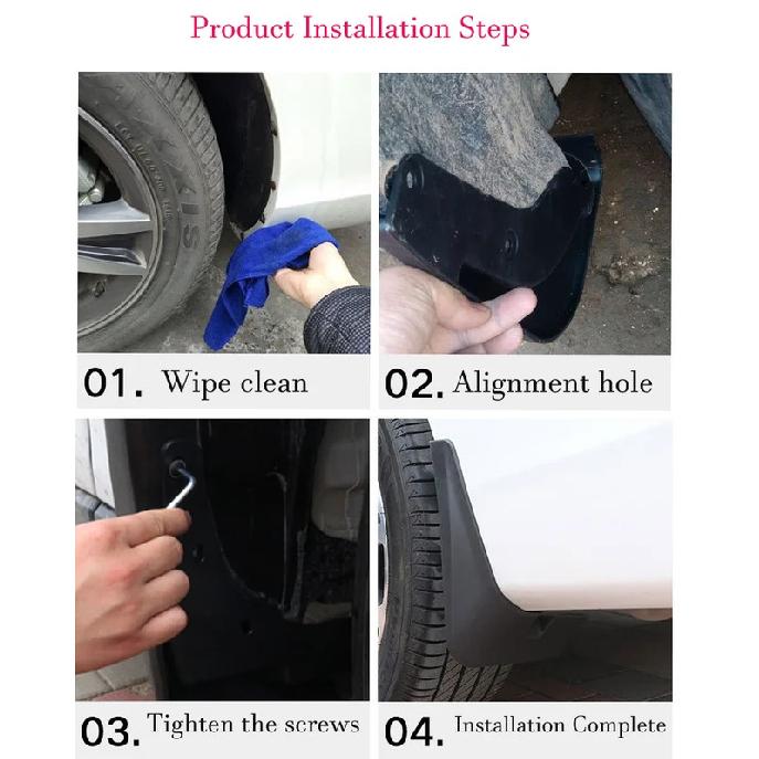 For BYD Atto 2 Yuan UP S1 Pro SC3E 2024~2026 2025 Car Wheel Mudguard Flap Mud Skin Cover Guards Fenders Splash Parts Accessories