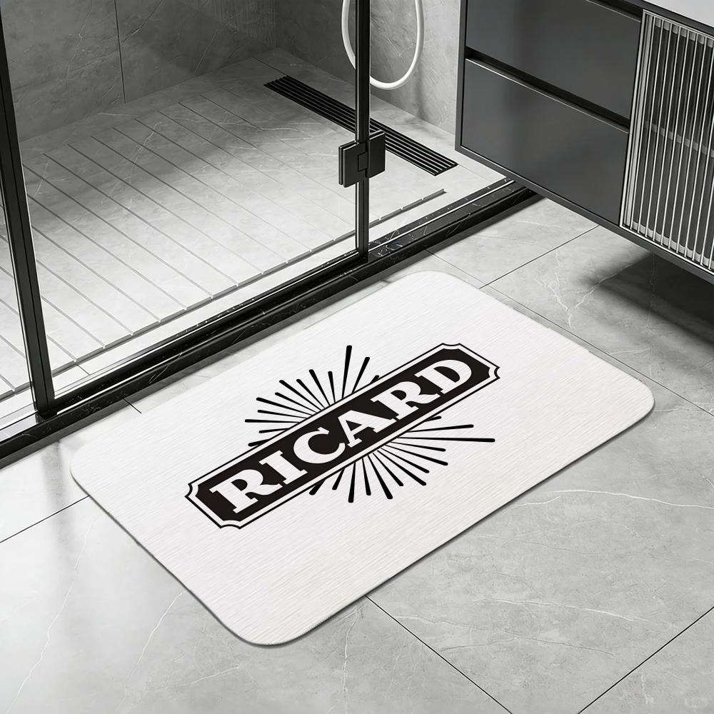 Бренд R-Ricard Коврик для пола, Диатомитовый коврик для ванной, Быстросохнущий, Впитывающий, Многоцелевой коврик