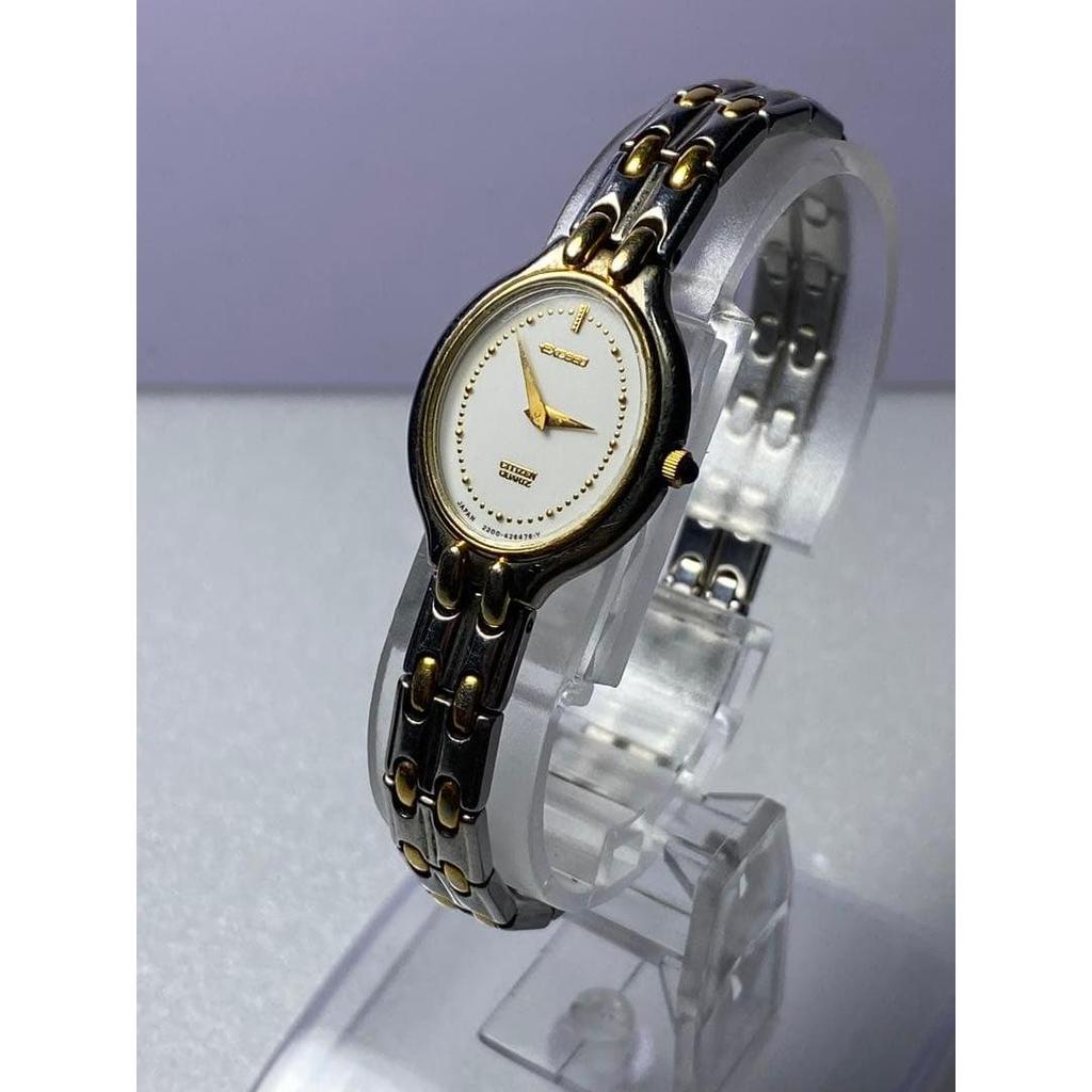 Used CITIZEN EXCEED Ladies Quartz Working Condition