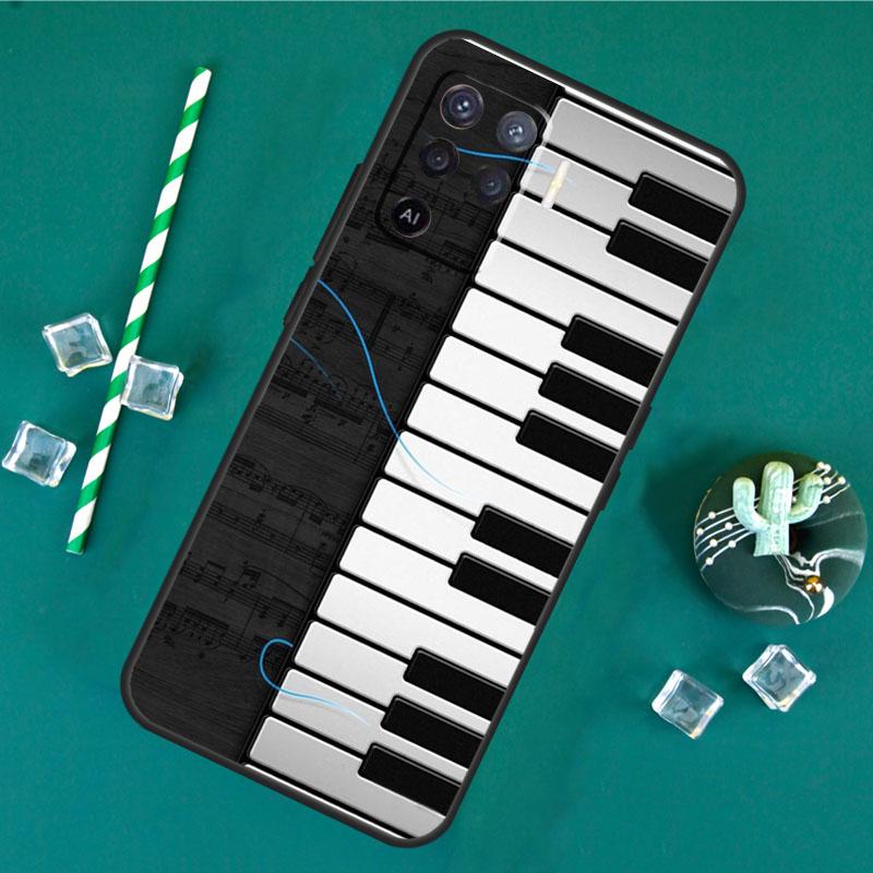 Клавиши пианино Винтажные ноты Чехол Для Oppo A80 A40 A60 A16 A76 A96 A91 A15 A17 A74 A94 A54 A57S A18 A38 A58 A78 A98 Чехол