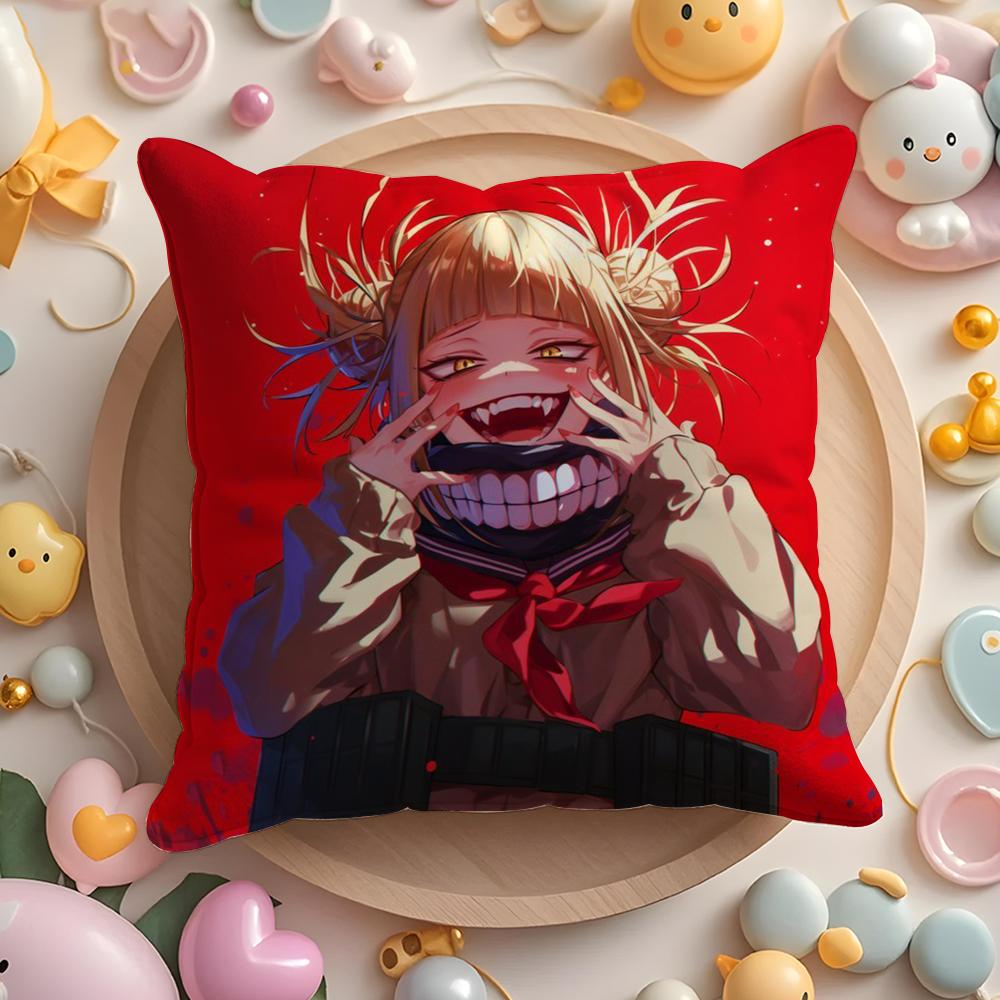 HHimiko TToga Pillow Case Soft Plush Fabric DoubleSided Printed Cushion Cover Warm Winter Sofa Pillow Case