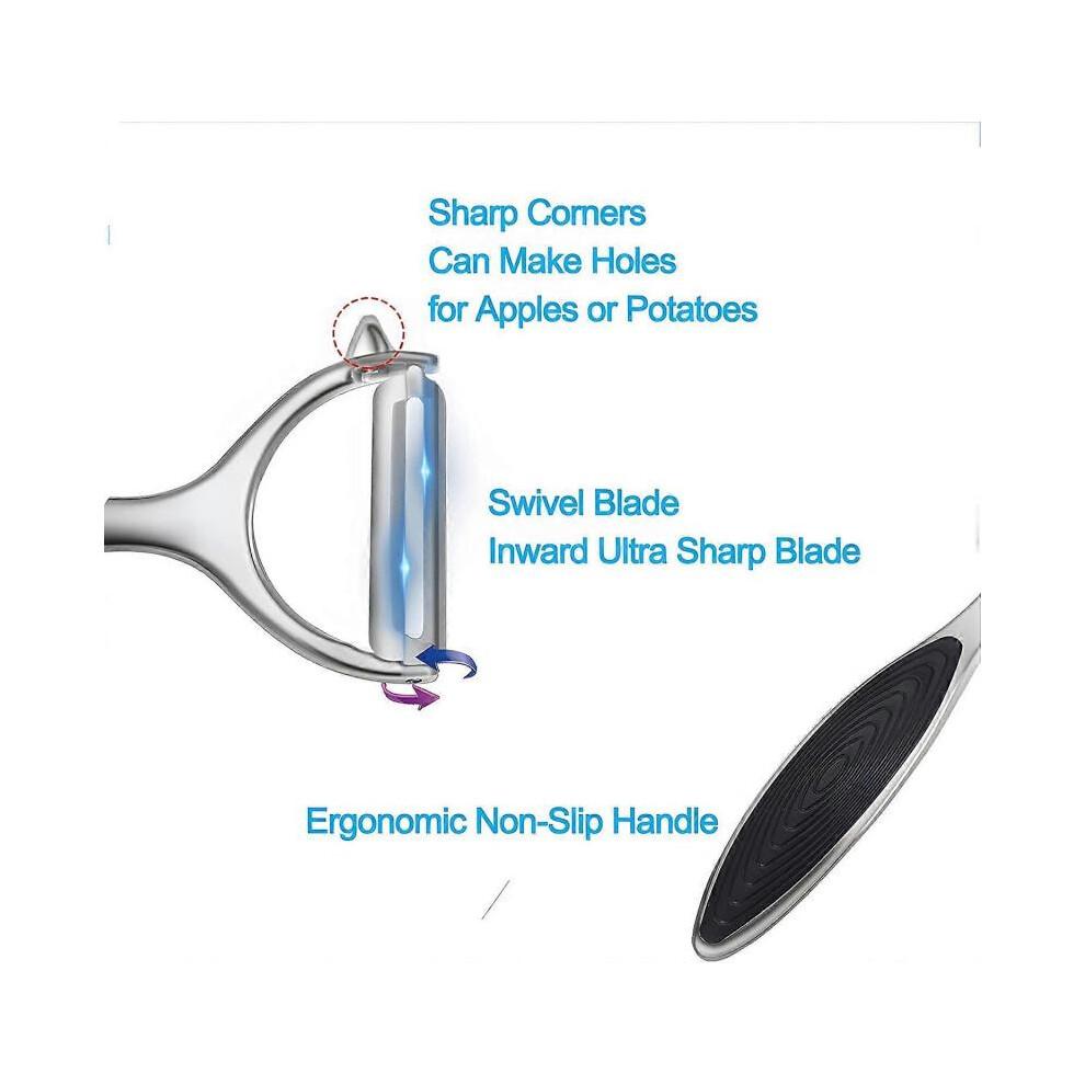2PCS Peeler Set, Premium Stainless Steel Peelers, Fruit and Vegetable Peeler, Sharp Blade