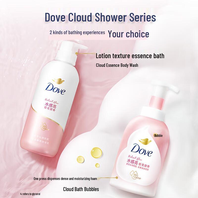 Dove Cherry Blossom Foaming Shower Gel