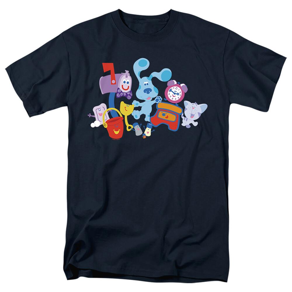 BLUES CLUES ДРУЗЬЯ ПАТИ Официальная мужская футболка с принтом SM-5XL Унисекс футболка