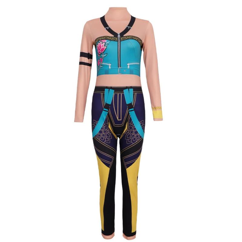 Охотники на демонов Kpop Зои Руми Косплей Комбинезон Костюм Выступление Хэллоуин