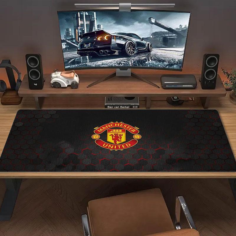 Коврик для мыши Manchester United F Большого размера Большая подушка для игрового стола Нескользящий Коврик для ноутбука Планшета Большая мышь XXL Маленький коврик для ПК Игровой коврик с заблокированным краем