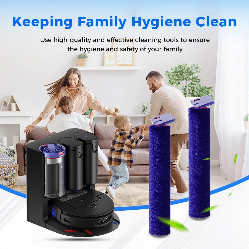 Для робота-пылесоса Dyson Spot+Scrub AI RB05 Аксессуары для влажной уборки: моющаяся насадка-валик из микрофибры, запасные части