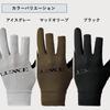Перчатки Gamakatsu Luxe TEOTECT Cut Gloves Mud LE7003 с 3 пальцами #2 Оливковые, Большие,