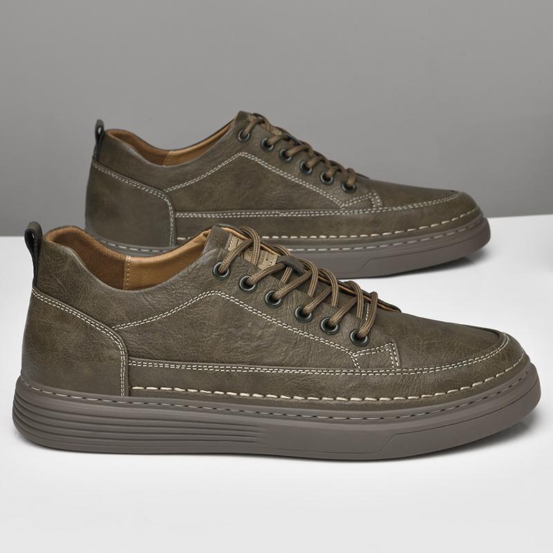 Модные мужские кроссовки, новые дышащие повседневные туфли, летняя удобная мужская обувь для скейтбординга, натуральная кожа, спортивная обувь для тенниса