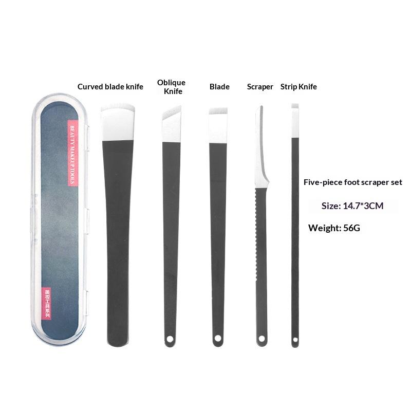 Pedicure Knife Tool Set 3-6Pcs Sharp Stainless Steel Blades with Storage Box for Corn Callus Dead Skin Removal