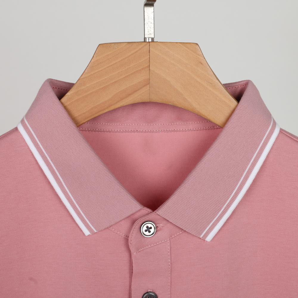 Callaway 2025 Летняя мужская и женская вышитая рубашка-поло Ice Skin Plain Solona Cotton с цветным воротником и блоками