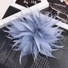 Elegant Flower Lapel Pins Multicolor Feather Badge Feather Corsage Brooches  Jewelry Accessories