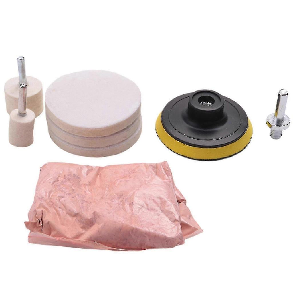 8pcs 120g Cerium Oxide Glass Polishing Kit For Deep Scratch Remover For Windscreen Windows Glass Cl A