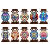 Animals Tabletop Candlestick Holder Ornaments Aromatherapy Candle Holder 5D DIY Diamond Art Mini Candle Holder for Art Crafts