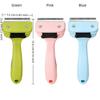 Anti-Slip Dog Hair Remover Portable Stainless Steel Pet Grooming Brush Comfort Grip Cat Cleaning Comb Pet Supplies