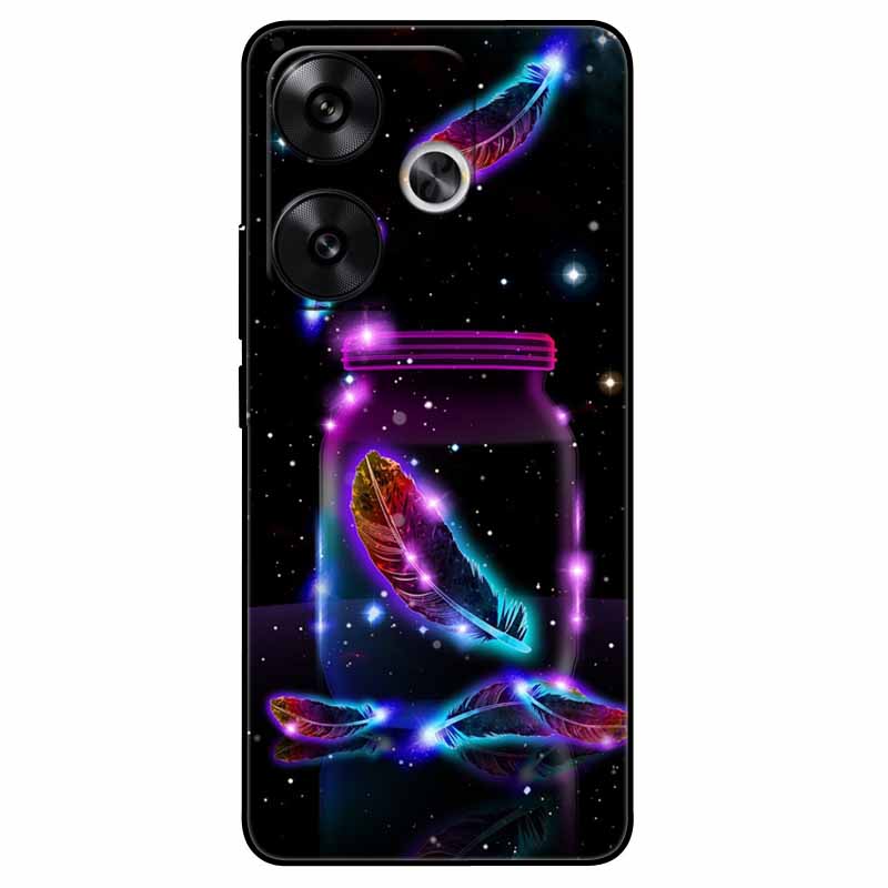 Для Xiaomi Poco F6 6.67" Чехол Силиконовый Цветной Мягкий Черный Чехлы для Телефона Для Xiaomi Poco F6 Pro 5G Чехол Redmi Turbo 3 Чехлы