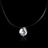Shiny Fishline Collar Fishing Line Invisible Zircon Choker Jewelry Pendant Necklace