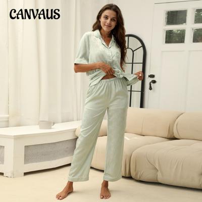 Большие размеры женские летние брюки с коротким рукавом эластичная удобная домашняя одежда пижамный комплект
