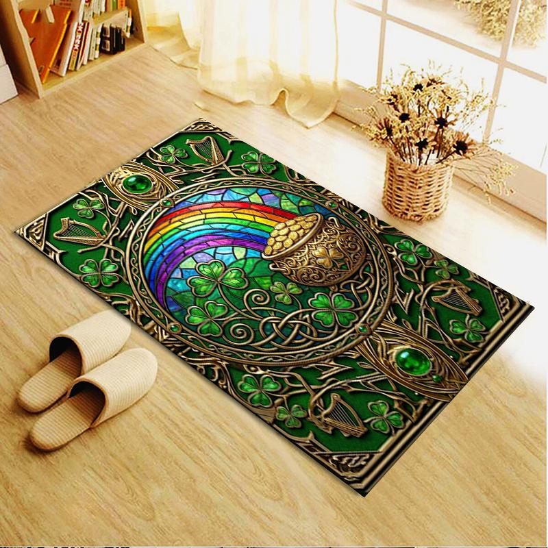 2025 New Coins&Rainbows Carpet Rug for Living Room Bedroom Home Sofa Decoration,Kids play Non-slip Floor Mat115