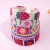Boho-Chic Floral Knit Headband for Women - Cute & Stylish Hair Accessory, Perfect for Casual Attire