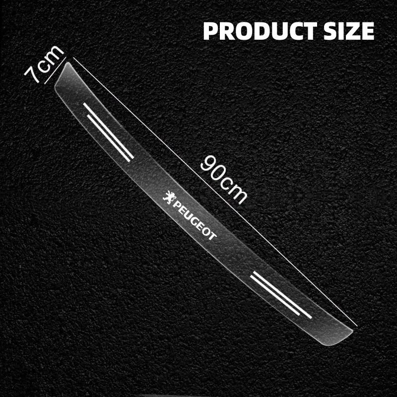 Новая прозрачная защитная наклейка на значок багажника автомобиля, аксессуары для автомобиля Peugeot 206 207 307 3008 2008 308 407 408 508 301 208 RCZ