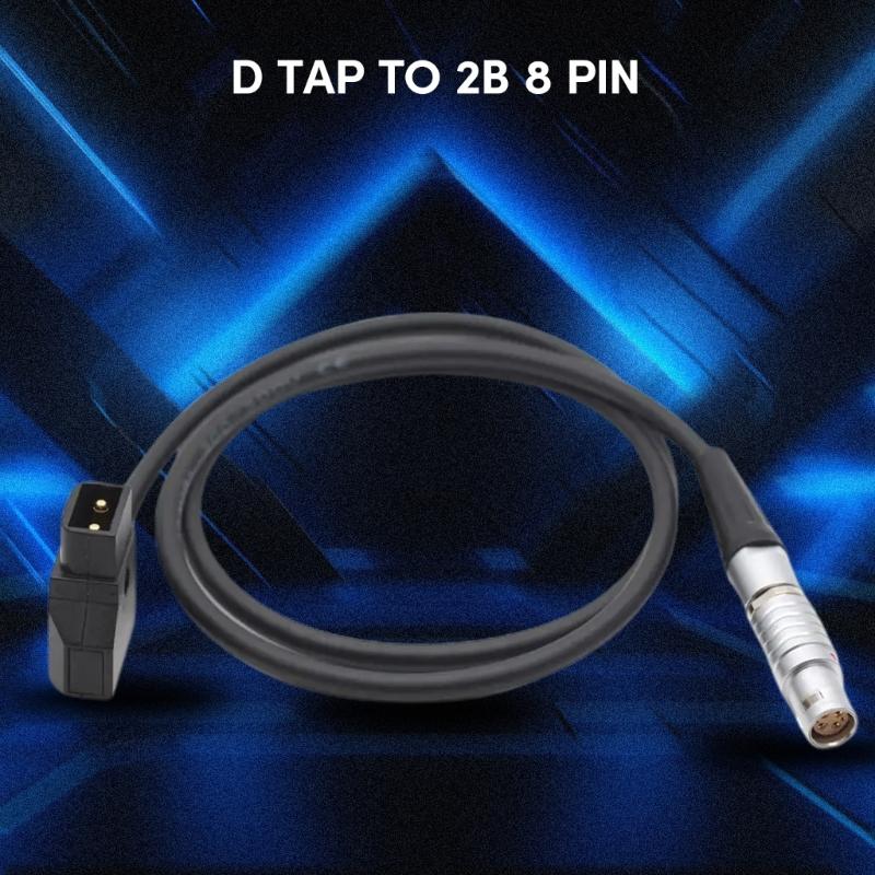 D Tap to 2B 8 Pin Female Power Cable for Amira LF Camera Battery Conversion Cable Accessories 60cm