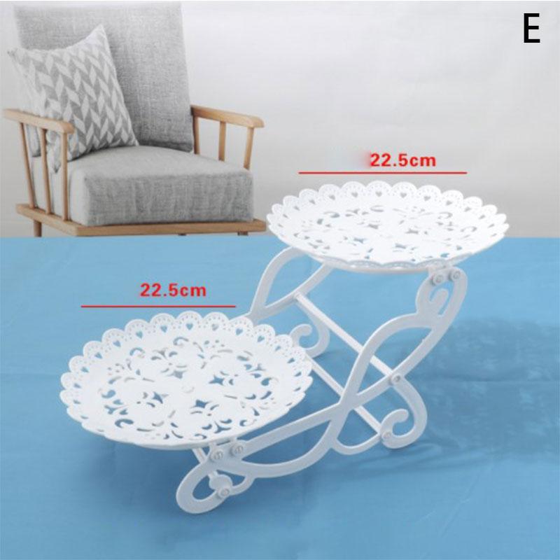 1/2Pcs Cake Stand Dishes Cupcake Snacks Plates Three-Layer Creative Fruit Basket