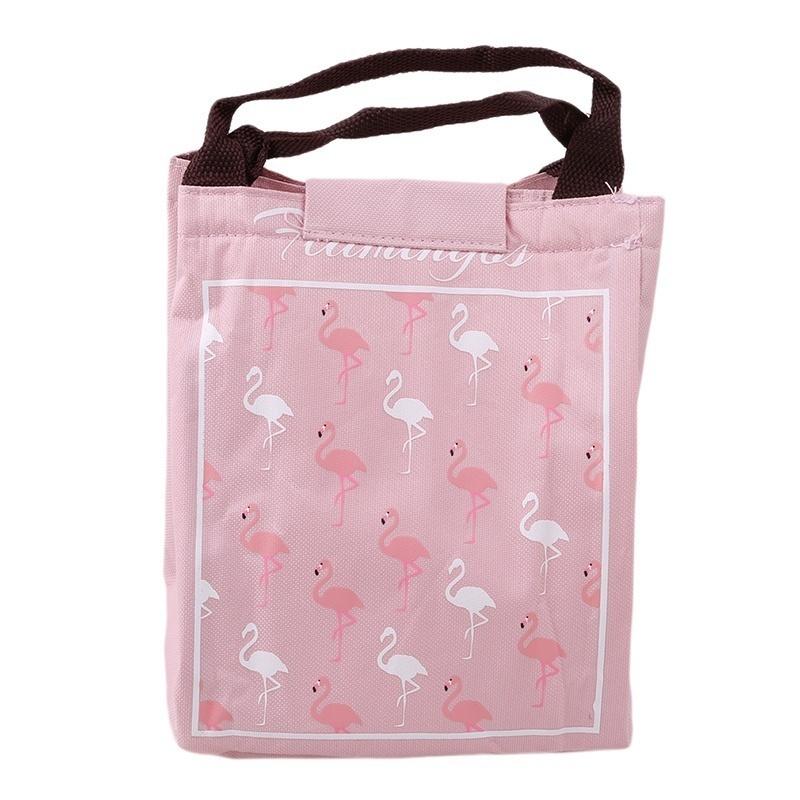 Leisure Cute Animal Flamingo Lunch Bag Girl Portable Insulated Cooler Bags Thermal Food Picnic Bags