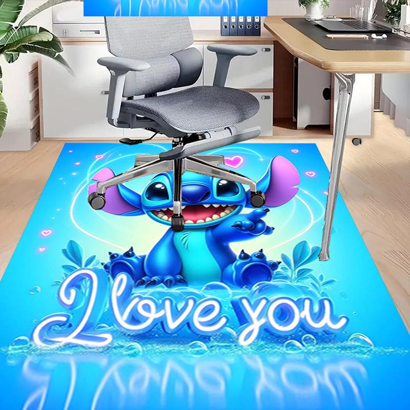 Love You Stitch Heart Carpet For Playroom Bedroom Living Room Sofa Home Decorkids Game Area Rug Nonslip Floor Mat