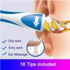 Silicone Ear Spoon Tool Set Ear Cleaner Ears 16 Care Soft Spiral for Ears Cares Health Tools Cleaner Ear Wax Removal Tool