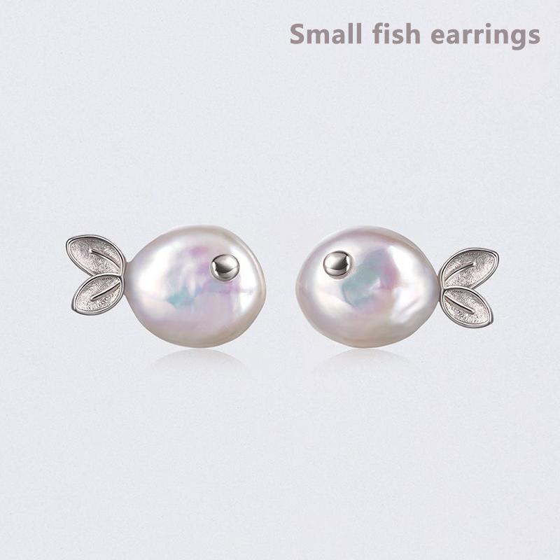 1 шт./пара Изысканное ожерелье с подвеской в виде рыбы-клоуна, краба из натурального жемчуга. Уникальные элегантные серьги, ювелирные аксессуары, подарки