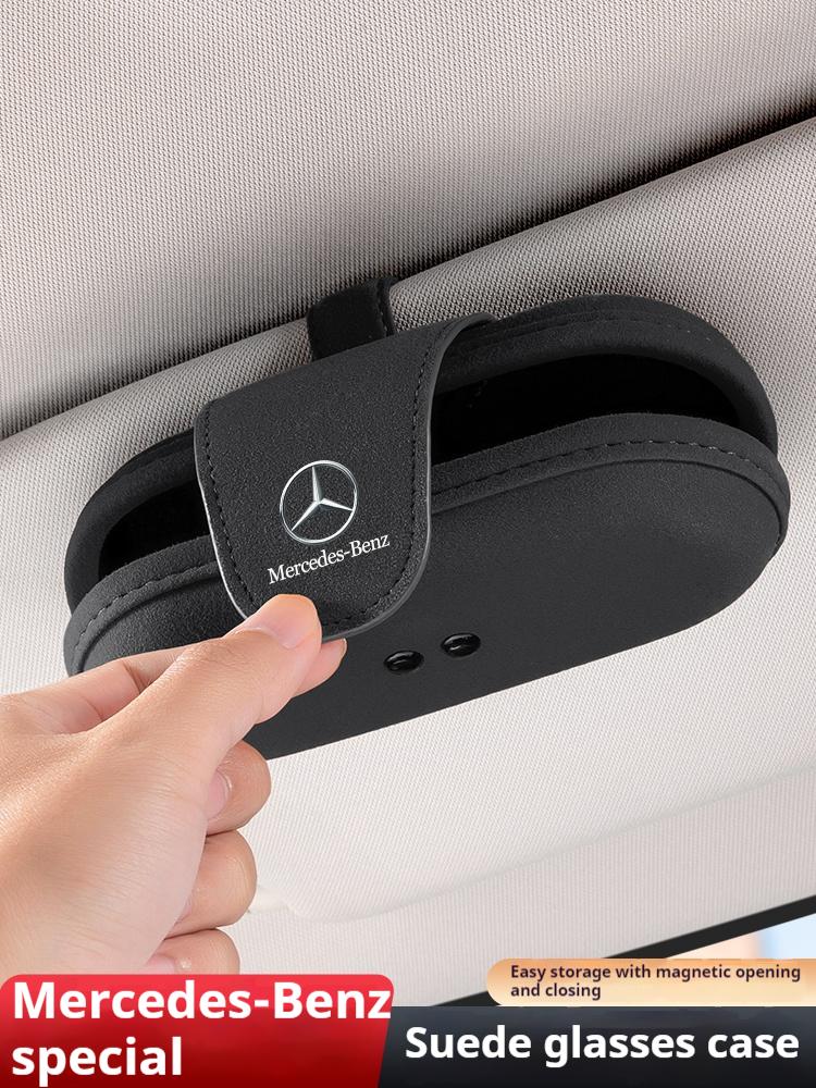WTIUI1 Горячий 2026 Новый Для Benz Для Mercedes-Benz AMG A C E V Класса Sprinter GLC ML SLK SL Vito GLK Автомобильный Козырек Футляр для очков Футляр для солнцезащитных очков