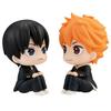 Original Chibi Haikyuu!! Sitting Kageyama & Fluffy Hair Hinata Anime Figure Car Dashboard Decor PC Case Ornament