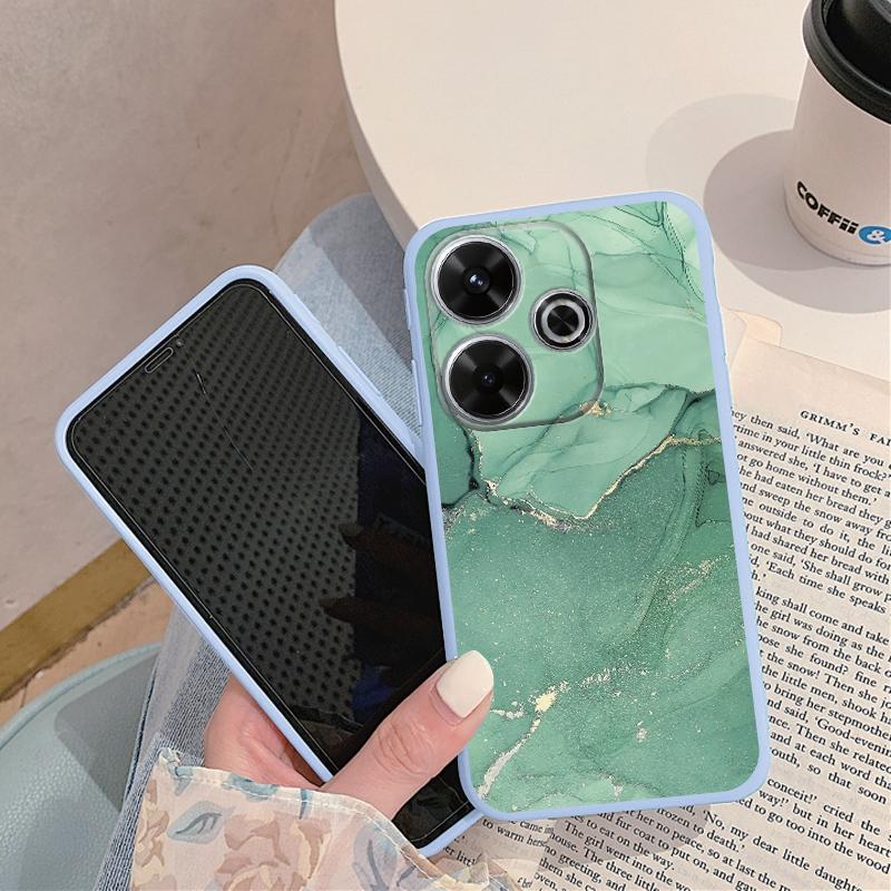 Мягкий силиконовый чехол Cool Marble для Samsung A55 A35 M35 M34 Xiaomi Redmi Note 13 Pro 13C iPhone 15 Huawei Honor 200 Camera Защитный противоударный чехол