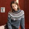 Женский пуловер с жаккардовым узором Fair Isle