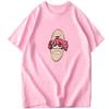 First Tone Co Naming Future Accent Teto Cartoon Animation Q Version Anime Printed Tshirt New Unisexs and Unisexs Casual Tshirt