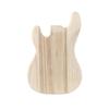 PB-T02 Bass Guitar Body in Paulownia Wood, Raw Wood Finish
