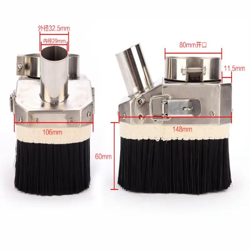 Пылезащитный кожух шпинделя из нержавеющей стали диаметром 80 мм, тип с открывающейся дверцей для шпинделя 1,5 кВт или 2,2 кВт, для станка с ЧПУ для гравировки по дереву