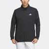 adidas Куртка для гольфа с логотипом сплошного цвета, мужская, черная HS9994