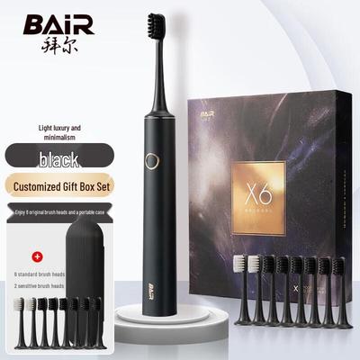BAIR X6 Универсальный звуковой электрический зубной набор для пары, вилка CN (адаптер в комплекте)