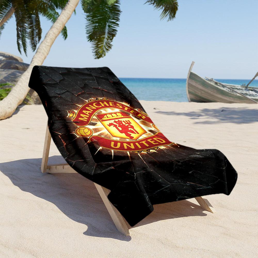 Manchester Beach Towel Super Soft & Absorbent Comfortable Lightweight Portable for Swimming,Beach,Camping, Travel, Beach Accessories,Gym