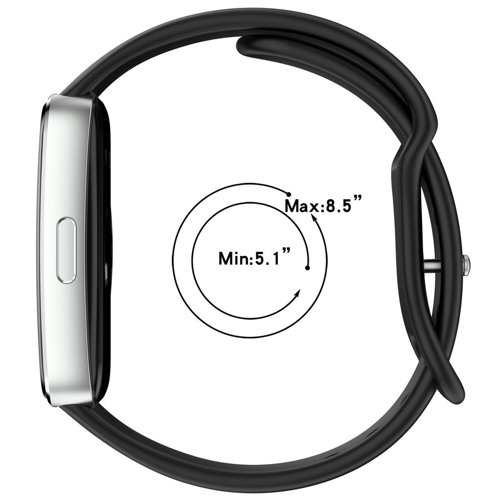 Силиконовые ремешки Для Huawei Band 10/9/9 NFC Аксессуары для ремешка Замена Спортивный браслет pulseira correa для Huawei Bands 8/8NFC