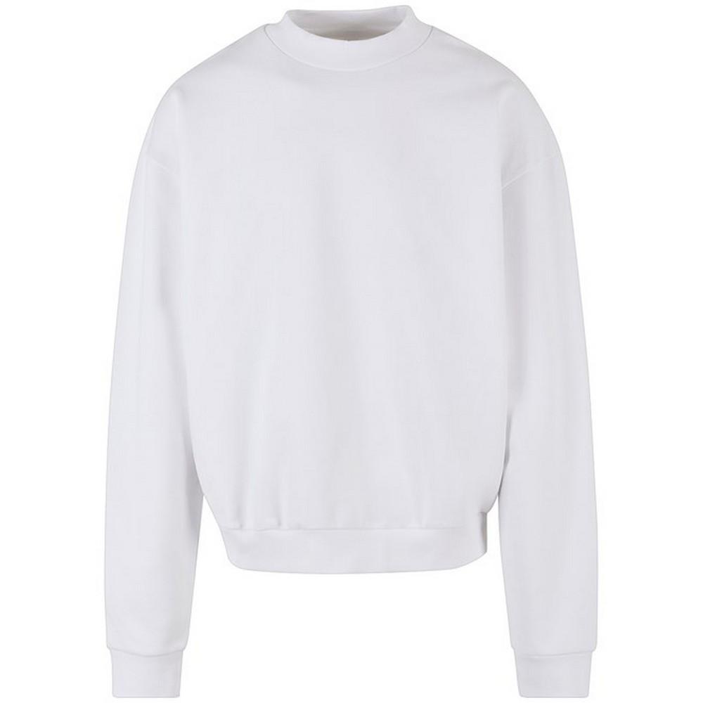 Build Your Brand Mens Ultra Heavy Crew Neck Sweatshirt