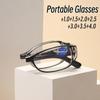 Женские складные очки для чтения, роскошные портативные очки для пресбиопии, ультралегкие очки для дальнего зрения, диоптрии от +1,0 до +4,0